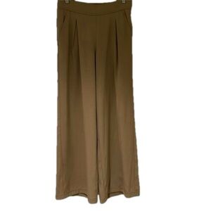 Max Studio tan wide leg trouser. Size M (30-32” waist by 30”)